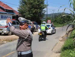 Kapolres Landak Pimpin Apel Konsolidasi Personel Pengamanan Kegiatan Masyarakat