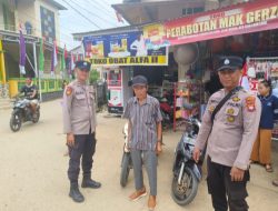 Imbauan Kamtibmas Polsek Menyuke Kepada Warga Saat Melaksanakan Patroli Siang
