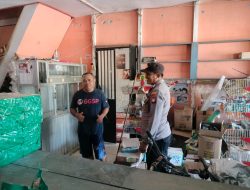Petugas Piket Sambangi Warganya Dengan Berikan Himbauan Keamanan