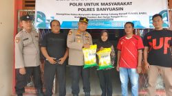 Polres Banyuasin Sukses Gelar Gerakan Pangan Murah Desa Tebing Abang Kecamatan Rantau Bayur
