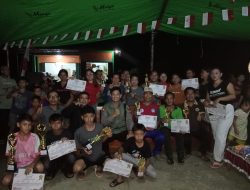 Kanit Binmas Hadiri Pembagian Hadiah Lomba Memeriahkan HUT RI Ke 80 di Dusun Paci