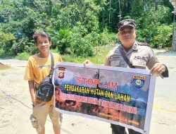 Bhabinkamtibmas Sambang Warga Binaan Beri Himbauan Tentang Karhutla