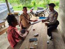 Polisi Sambangi Warga di Warung dan Bengkel, Beginilah yang di sampaikan nya