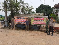 Polsek Bayung Lencir Tegaskan Larangan Aktivitas Ilegal Refinery, Ajak Warga Tinggalkan Pekerjaan Ilegal