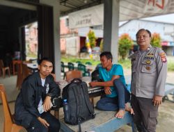 Ngopi Bareng Warga, Polisi Sengah Temila Sampaikan Pesan Kamtibmas