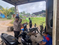 Anggota Piket Unit Samapta Polsek Meranti Laksanakan Patroli Rutin Siang Hari