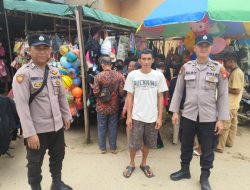 Patroli Siang Hari Polsek Menyuke Imbau Warga Tingkatkan Kewaspadaan