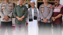 Sinergi Polri dan Pemerintah Daerah, Kapolres Aceh Jaya Bersama Bupati Bersilaturahmi ke Ulama dan Guru Tawajoh Abu Cut Ahmad di Panga