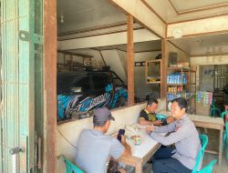 Polsek Meranti Laksanakan Patroli Siang Hari Sambangi Warga Sambil Ngopi