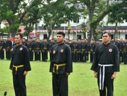 165 Prajurit Kodam I/BB Naik Sabuk Hijau di UKT Pencak Silat Militer
