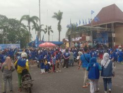 Warga Kota Palembang Ramaikan HUT PAN ke-27 Tahun, Ratusan Door Prize Dibagikan