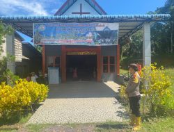 Berikan Rasa Aman Pada Saat Ibadah Hari Minggu, Polsek Meranti Laksanakan Pengamanan Di Gereja