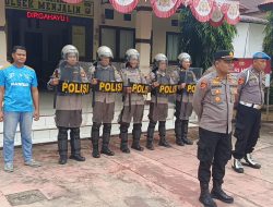 Kesiapsiagaan Polsek Menjalin Gelar Apel Siaga 1 Antisipasi Perkembangan Aksi Unjuk Rasa