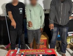 Polisi bekuk tiga terduga Pengedar Sabu di Kecamatan Pekat