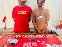 Dua Pria di Sandubaya Diciduk Polisi dengan Barang Bukti Sabu 7,1 Gram
