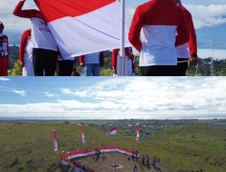 Keren! IKKTB Kibarkan Merah Putih di Gunung Tatanggo