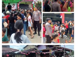 Petugas Polsek Menjalin Pengamanan Giat Lomba Hut RI Ke-80 Tahun
