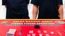 Polisi Ringkus Dua Residivis Narkoba di Karang Bagu, Sabu dan Ekstasi Diamankan