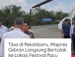 Tiba di Pekanbaru, Wapres Gibran Langsung Bertolak Ke Lokasi Festival Pacu Jalur 2025