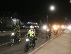 Kapolres – Dandim Banyuasin Kompak Patroli Gabungan Skala Besar
