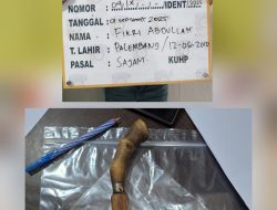 Polda Sumsel Gagalkan Aksi Anarkis, 4 Penyusup Demo Bawa Sajam dan Molotov Diamankan