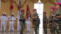 Mayjen TNI Marinir Ili Dasili Resmi Jabat Komandan Pasmar 1