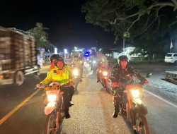 Polres Mesuji Gelar Apel Siaga dan Patroli Gabungan, Amankan Objek Vital Jaga kondusivitas Wilayah
