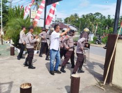Polsek Mempawah Hulu gelar simulasi Sistem Pengamanan Markas Komando