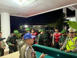 Polres Banyuasin Melaksanakan Patroli Gabungan Jaga Kondusivitas di Pusat Pemerintahan Banyuasin