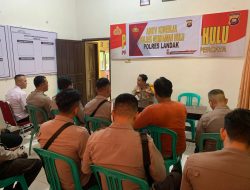 Kapolsek Mempawah Hulu Berikan Penekanan Kepada Anggota Guna Memaksimalkan Kinerja