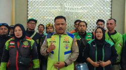 Polantas Menyapa Bersama Komunitas Ojek Online, Kakorlantas Ingatkan Keselamatan di Jalan Utama