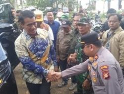 Polsek Mariana Lakukan Pengamanan Kunjungan Menteri Pertanian RI di Desa Merah Mata