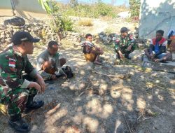 Satgas Pamtas Laksanakan Anjangsana dan Wawasan Kesehatan di Dusun Oeana