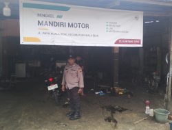Ciptakan Situasi Tetap Kondusif, Kanit Samapta Polsek Kuala Behe Patroli Sambangi Dan Dialogis Kamtibmas
