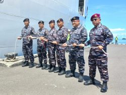 Wadan Kodaeral XIV Hadiri Pelepasan Satgas Diplomasi ke PNG, Mengunakan KRI Wahidin Sudirohusodo 991 Bawa Misi Perdamaian dan Kemanusiaan