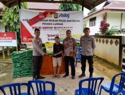 Polsek Menjalin dan Perum Bulog Gelar Gerakan Pangan Murah