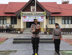 Polres Landak Gelar Sertijab Kasat Lantas Dan Kapolsek Jajaran, Kapolres Tekankan Profesionalisme dan Integritas