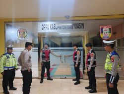 Polres Banyuasin Gelar Patroli Malam Obyek Vital Di kawasan Pemerintahaan