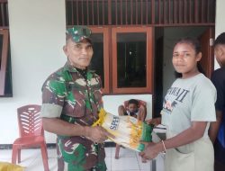 Koramil 1705-03/Kwatisore Gelar Pasar Murah Beras SPHP dalam Rangka HUT TNI ke-80