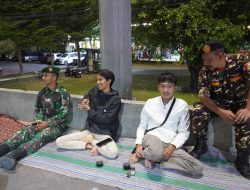 Patroli Gabungan TNI, Kokam, dan Banser Jaga Kondusifitas Malam Minggu di Boyolali