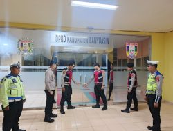 Polres Banyuasin Gelar Patroli Malam Obyek Vital Di kawasan Pemerintahaan