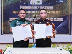 Tingkatkan Sinergitas, Kodim 0808 dan Kejari Kabupaten Blitar Teken Perjanjian Kerja Sama