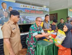 Program Beras Murah Koramil 401-04 Bayung Lencir Ramai Diserbu Warga
