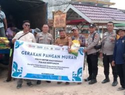 Polsek Tungkal Ilir Sukses laksanakan Gelar Gerakan Pangan Murah 8 Ton Beras Bulog Ludes Terjual