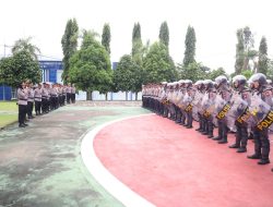 Polres Landak Gelar Latihan Dalmas, Kapolres Tekankan Kesiapsiagaan Personel Hadapi Potensi Gangguan Kamtibmas