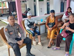 Unit Sabhara Polsek Menjalin Lakukan Patroli Dialogis, Sambangi Masyarakat Yang Sedang Berkumpul