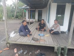 Bhabinkamtibmas Polsek Sebangki Aipda Welly Brongos Sambangi Warga, Disambut Penuh Keakraban