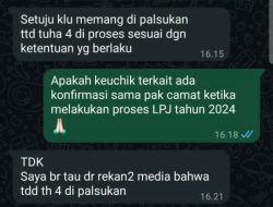 Terkait Tdd Tuha Peut LPJ ADD 2024 yang Dipalsukan, Begini Tanggapan Camat Simpang Ulim