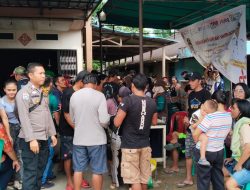 Kapolsek Mempawah Hulu hadiri kegiatan Gerakan Pangan Murah Di Desa Tunang