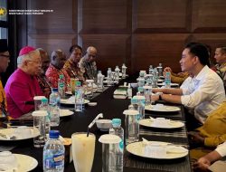 Wapres Gibran Rakabuming Melakukan Pertemuan dengan Tokoh Adat, Tokoh Agama, Tokoh Masyarakat Serta Forkopimda Provinsi Papua Selatan